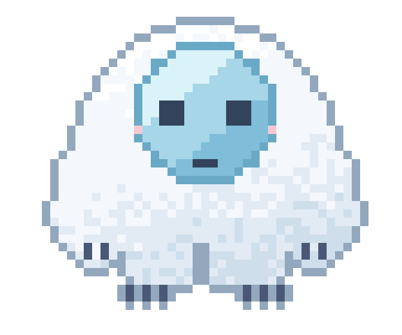 ドット絵のイエティくん